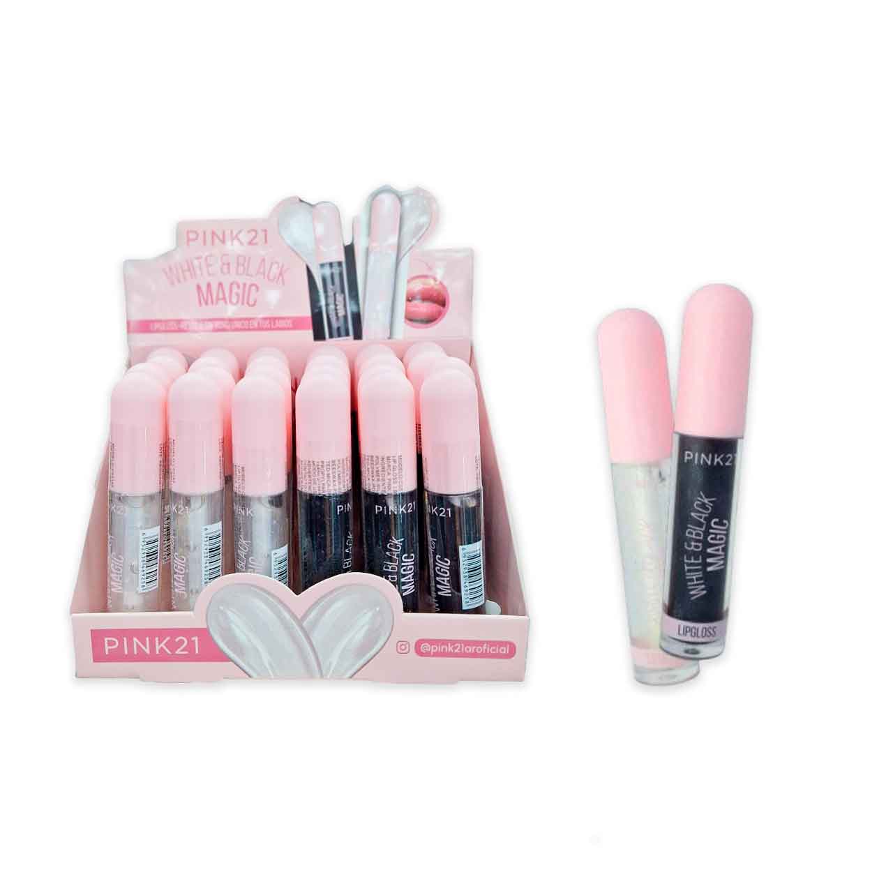 Brillo labial magico Pink21 White & Black